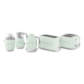 Tostadora Americana Vintage SMEG TSF03PGEU de 2000 W | 4 Rebanadas | Color Verde Agua | Estilo 50 Style - 6