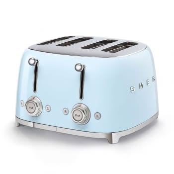 Tostadora Vintage americana TSF03PBEU  | Color Azul | 3 funciones | 2000W | 6 funciones de tostado