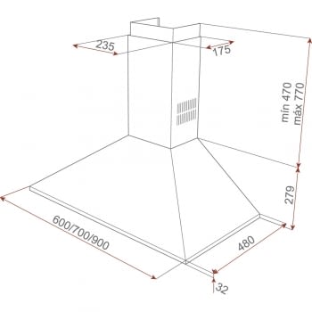 TEKA DBB 60 CAMPANA INOX 60CM 380M3/H | STOCK - 2