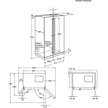ELECTROLUX EAL6140WOU SIDE BY SIDE FRIGORIFICO AMERICANO INOX 1780x912CM NO FROST DISPENSADOR A+ | Envío + Instalación + Retirada Gratis - 10