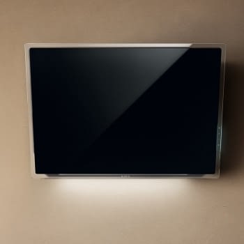 ELICA ELLE BL/F/80 CAMPANA CRISTAL NEGRO INCLINADA 80CM 669M3/H