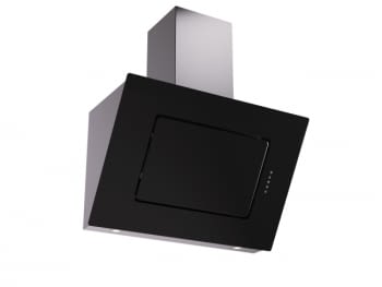 THERMEX CAMBRIDGE 900 mm NEGRO CRISTAL CAMPANA INCLINADA 90CM 606M3/H