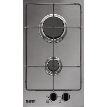 Placa Modular Zanussi ZGG35214XA Inox de 29 cm con 2 quemadores de Gas con Termopar Autoencendido electrónico
