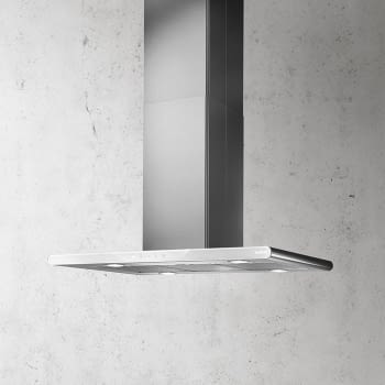 ELICA GALAXY ISLAND WHIX/A/90x45 CAMPANA ISLA INOX CRISTAL BLANCO 90X45CM 647M3/H