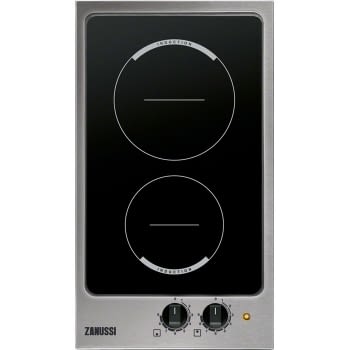 Placa Modular Zanussi ZEI3921IBA Inox de 29 cm con 2 Zonas de inducción Mandos frontales | Stock