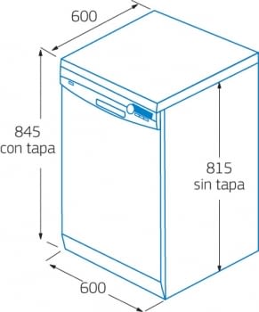 BALAY 3VS303IP LAVAVAJILLAS INOX 12 SERVICIOS 50dB  A+ - 5
