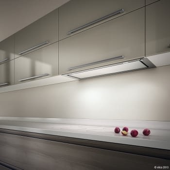 ELICA FILO IX/A/90 CAMPANA ENCASTRE INOX CRISTAL BLANCO 581M3/H - 2