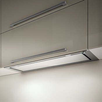 ELICA FILO IX/A/120 CAMPANA ENCASTRE INOX CRISTAL BLANCO 120CM 581M3/H