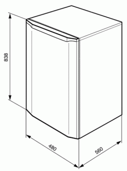 SMEG FA100AP Frigorífico Blanc Cíclico 83.8cm A+ | Envío Gratis - 2