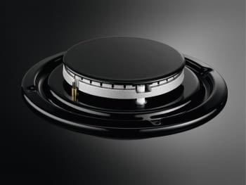 Placa de Gas Zanussi ZGO62414BA Negra de 60 cm con 4 quemadores (1 Wok) Termopar Parrilas de hierro fundido - 7