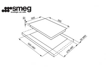 SMEG SR264XGH PLACA GAS SELECCION 60CM 4 FUEGOS INOX - 2