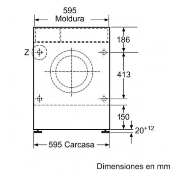Bosch WKD28541EE Lavadora Función Secado Integrable 7kg Lavado 4kg Secado 1400rpm Promocionada - 4