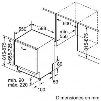 Lavavajillas Bosch SMV41D10EU Integrable de 60 cm con 12 servicios | Motor EcoSilence Clase A++ - 7