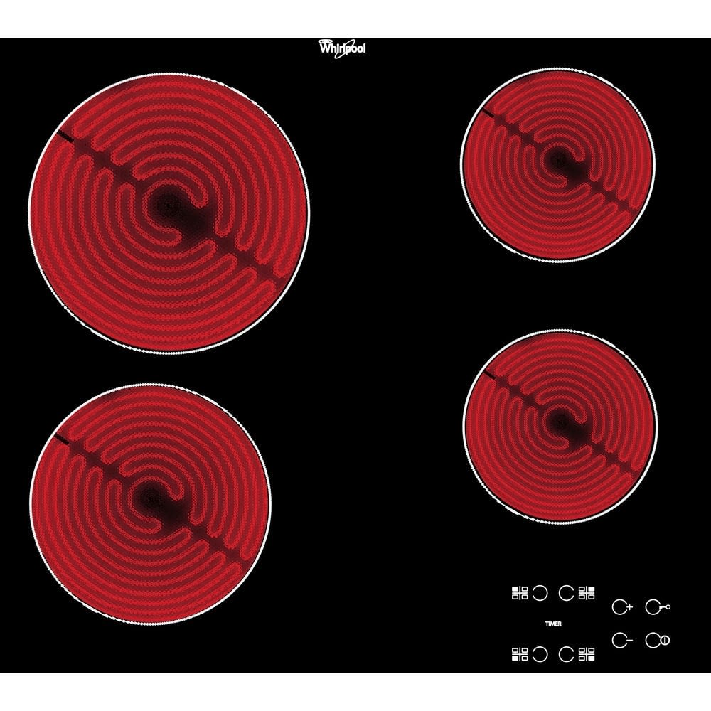WHIRLPOOL AKT 8090/NE VITROCERAMICA 4 ZONAS MAX 21CM - 
