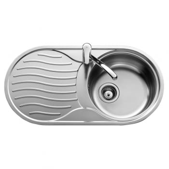 TEKA DR-80 1C 1E DCHA FREGADERO INOX 1 CUBETA + ESCURRIDOR
