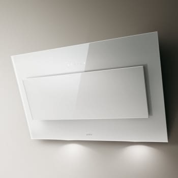 ELICA VERTIGO WH/F/90 CAMPANA CRISTAL BLANCO INCLINADA 90CM 691M3/H