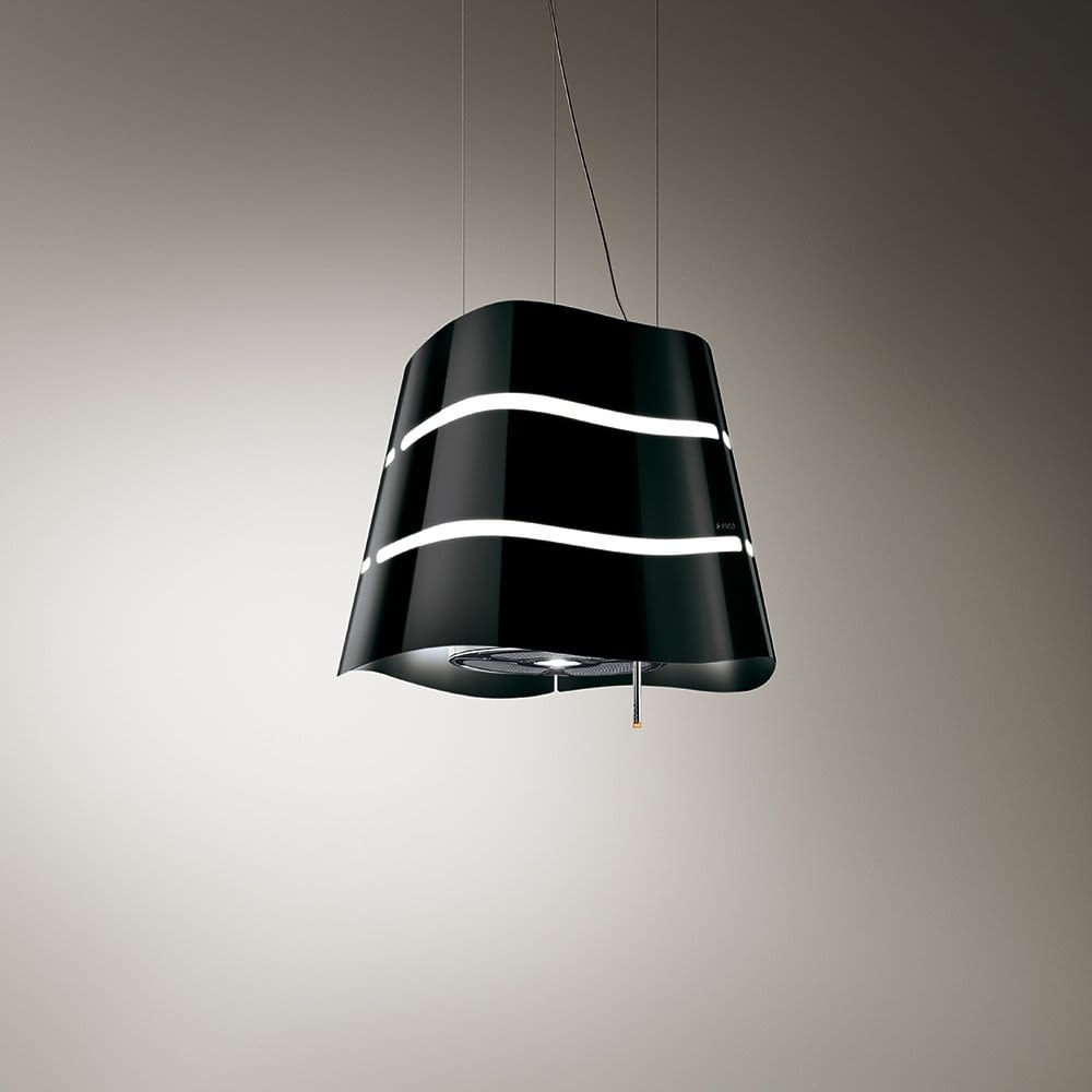 ELICA WAVE BL/F/51 CAMPANA NEGRA SUSPENDIDA 51CM 515M3/H - 