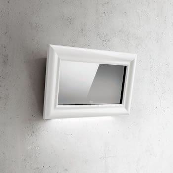 ELICA AMELIE MATWH/F/85 CAMPANA ESPEJO MARCO BLANCO OPACO INCLINADA 85CM 647M3/H