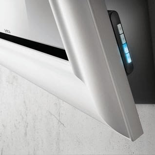 ELICA AMELIE MATWH/F/85 CAMPANA ESPEJO MARCO BLANCO OPACO INCLINADA 85CM 647M3/H - 3