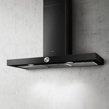 ELICA LOL BL/A/90 CAMPANA NEGRO GOFRADO 90CM 669M3/H