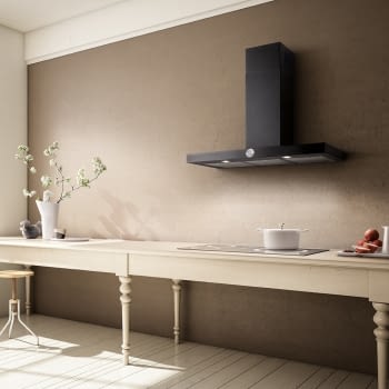 ELICA LOL BL/A/90 CAMPANA NEGRO GOFRADO 90CM 669M3/H - 2