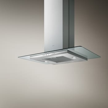ELICA FLAT GLASS PLUS ISLAND IX/A/90 CAMPANA ISLA INOX CRISTAL 90x60CM 603M3/H
