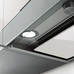 ELICA BOX IN PLUS IXGL/A/120 CAMPANA ENCASTRE INOX CRISTAL BLANCO 120CM 647M3/H - 2