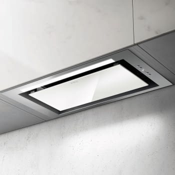 ELICA HIDDEN IXGL/A/90 CAMPANA ENCASTRE INOX CRISTAL BLANCO 90CM 600M3/H