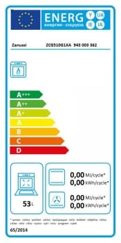 Cocina a Gas Zanussi ZCG510G1XA Inox de 86 x 50 cm con 4 quemadores gas butano y Horno de gas con Grill - 4