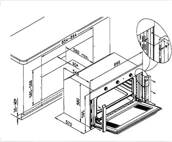 VITROKITCHEN HG91IN HORNO 90CM GAS NATURAL INOX ABATIBLE - 2