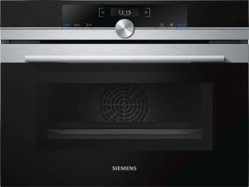 Horno Microondas Compacto Siemens CM633GBS1 Inoxidable de 45 cm | perfectCooking 4D | iQ700