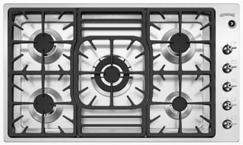 Placa Gas SMEG PGF95-4 90cm 5 Fuegos Semifilo Inox | Envío Gratis/ STOCK