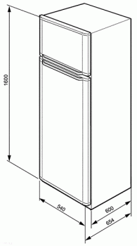SMEG FD268AP2 Frigorífico 2 Puertas | 160 x 54 cm | Blanco | A+ | Envío Gratis - 2