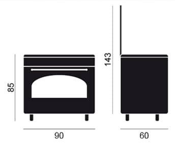 VITROKITCHEN RU9060N COCINA GAS NATURAL RUSTICA 90X60CM 5 FUEGOS - 2