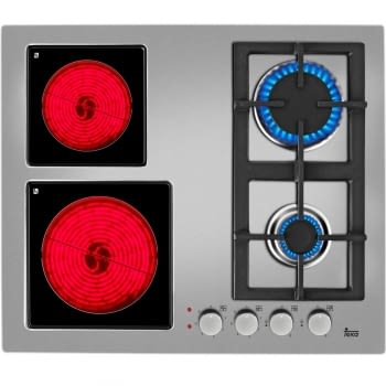 TEKA EFX 60 2G 2H AI AL CI BUT PLACA GAS INOX 2+2 ZONAS VITRO 60CM