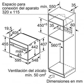 Horno Microondas Bosch CMG676BS1 Pirolítico Inoxidable de 60 cm | Asistente de cocción | Serie 8 - 5