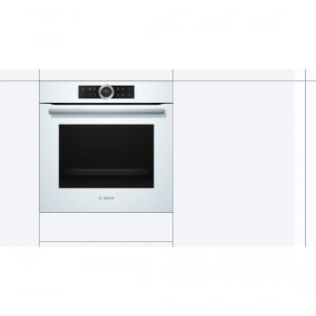 Horno Bosch HBG675BW1 Pirolítico Blanco de 60 cm | Recetas Pre-Programadas Gourmet | Calentamiento 4D Profesional | Clase A+ | Serie 8 - 4