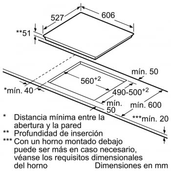 Bosch PID675DC1E Inducción 60cm | 3 Zonas Premium | Zona Máxima 32cm | Instalación Disponible/ STOCK - 5