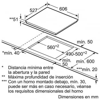 Bosch PID672FC1E Inducción 60cm Blanca | 3 Zonas inducción (32cm, 21cm, 15cm) - 3