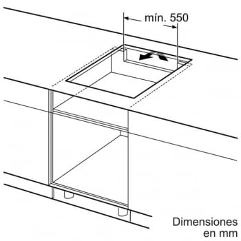 Placa de Inducción Bosch PVJ631FB1E de 60 cm con 3 Zonas de cocción (1 gigante, 1 combiinducción) con función Sprint | DirectSelect | Serie 6 - 5
