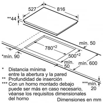 Placa Vitrocerámica Bosch PKM875DP1D de 80 cm con 5 Zonas de cocción con función Sprint | Combiinducción | Serie 8 - 4