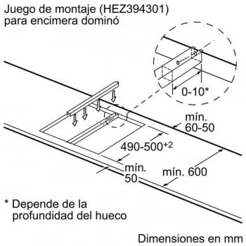 Placa Modular Bosch PXX375FB1E de Inducción de 30 cm con 1 Zona doble Flex Inducción | DirectSelect | Serie 6 - 8