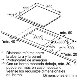 Placa de Inducción Siemens EH651FDC1E de 60 cm | Función boost | Control touchSlider | iQ300 - 5