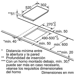 Placa Dominó Siemens EX375FXB1E Inducción Circular de 30 cm con función Boost | iQ100 - 5