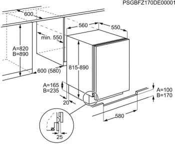 Frigorífico 1P Zanussi ZUA14020SA Integrable bajo encimera de 81.5 x 56 cm Clase A+ - 4