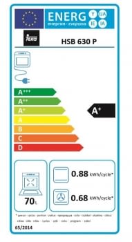 Horno Teka HSB 630 P Pirolítico de 60 cm Negro con 8 funciones a 5 alturas Clase A+ - 11