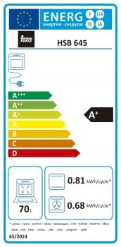 Horno Teka HSB 645 de 60 cm A+ Inoxidable con 9 funciones de cocción a 5 alturas - 12