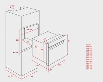 Horno Teka HBB 605 de 60 cm A Inoxidable con 6 funciones de cocción a 5 alturas - 2