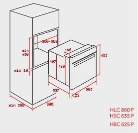 TEKA HSC 635P HORNO COMPACTO INOX PIROLITICO ABATIBLE A+ TOTAL - 3