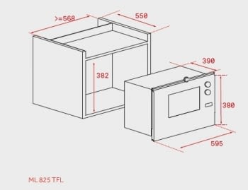 TEKA ML 825 FL MICROONDAS INOX GRILL 25L - 2